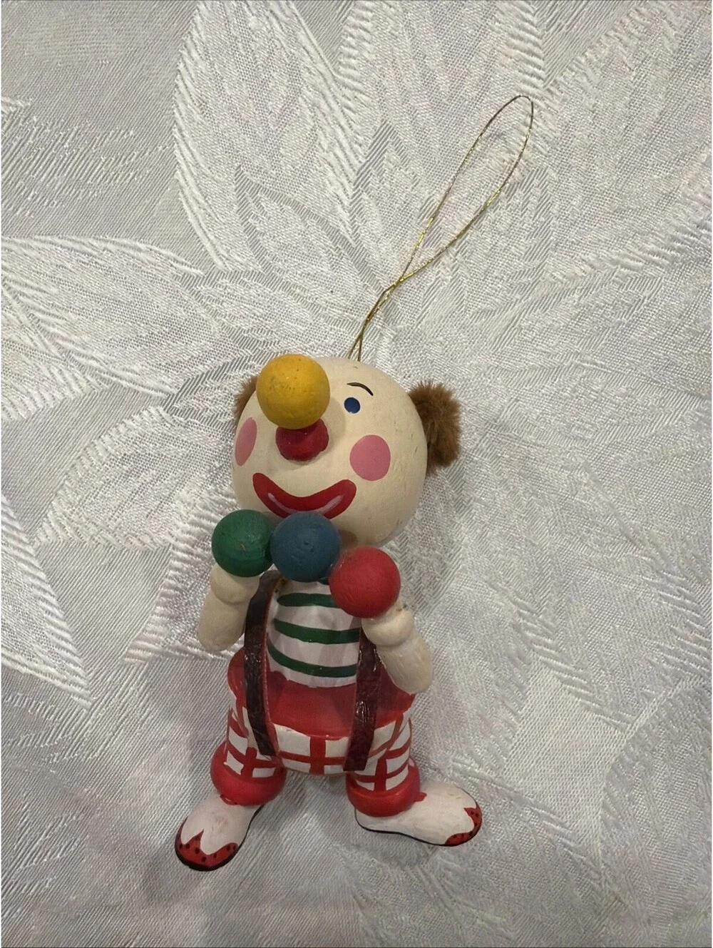 Vintage Clown Christmas Ornaments Set Of 4